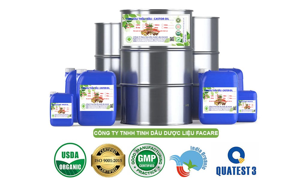 Quy Cách Đóng Gói Tinh Dầu Castor Organic